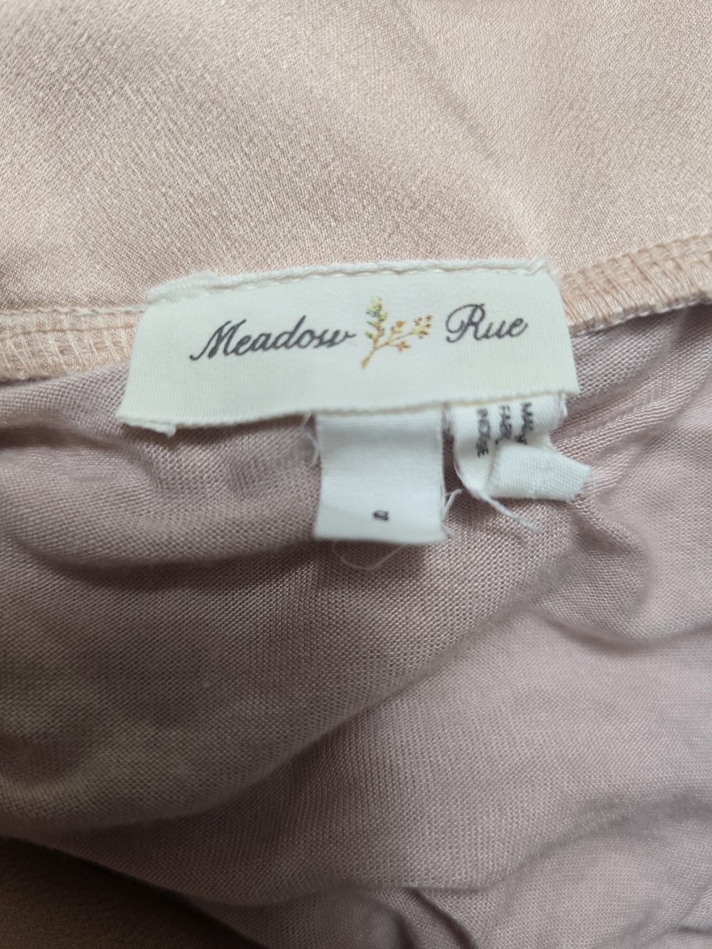 Meadow Rue Light Pink Striped Square-Neck Peasant Top - Picture 6 of 6